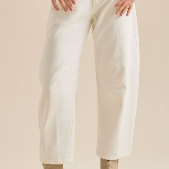 Altar'd State Denim - Altar'd State White Barrel Jeans
